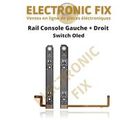ELECTRONICFIX Rail Console OLED Support/Glissière/Capteur Droite et Gauche Compatible avec Nintendo Switch OLED - Remplacement et Réparation