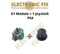 ELECTRONICFIX X1 Module 3D Stick Analogique + 1 Joystick compatible avec Manette PlayStation4