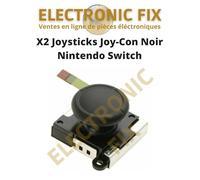 ELECTRONICFIX X2 Analogiques Joysticks Switch Noir Modules 3D de remplacement pour Joy-Con Switch