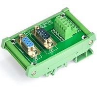 Electronics-Salon DB9 d SUB Rail DIN Support Interface Module, mâle/femelle, Breakout Board.