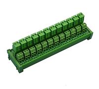 Electronics-Salon Module de distribution enfichable sur rail DIN 12 x 2 positions 10 A/300 V (connexion latérale du fil)