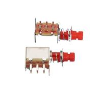 ElectronicSwitch 10 Pcs Self Lock Latching Uni-Direction Push Button Switch DPDT 6 Pin