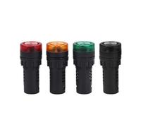 ElectronicSwitch 10pcs 22mm Indicator Light AD16-22SM Intermittent Sound Flash Green Light 12V