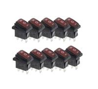 ElectronicSwitch 10PCS 3D3P-Red KCD1 23x16.8mm switch 3PIN no lights button rocker power switch
