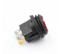 ElectronicSwitch 1PC on/off SPST Round boat red LED rocker switchlight 12V power button switch