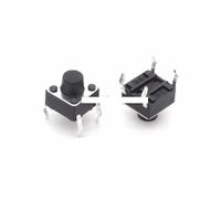 ElectronicSwitch 20Pcs Tactile Push Button Switch Momentary Tact 6x6x6mm 6 * 6 * 6mm 6 X 6 X 6mm DIP Through-Hole 4pin