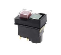 ElectronicSwitch 250V 16A Magnetic On Off Switch KLD28 4 Pin Start Stop Magnetic On Off Switch for Workshop Machines 54 * 30 * 55mm