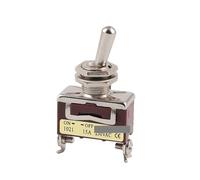 ElectronicSwitch 5pcs/lot toggle rocker switch 2 pins 2 position ON-OFF lever switch 15A/250V 1021 P253