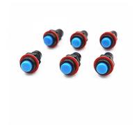 ElectronicSwitch 6pcs DS-213 blue Push Button Switch 10mm Momentary Round Button Switch DS213