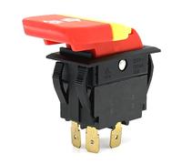 ElectronicSwitch HY18 Pushbutton Switch ON OFF Push Button Switches for Wood Mechanical Power Tools with Lock 20/12A 125/250V 5E4
