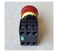 ElectronicSwitch HY57B Rotary Type Red Emergency Stop Button Switch Snap Action 18A 125V 12A 250V 400V 2NC 3NC(3NC)
