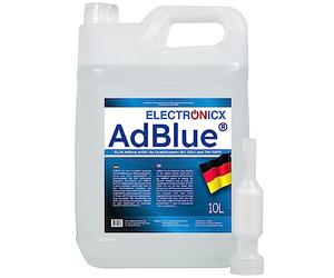 Electronicx AdBlue 10 L - 1 x 10 litres de solution d’urée pour véhicules diesel - ISO 22241/1 & DIN 70070 certifié VDA traitement des gaz d’échappement SCR - réduction des émissions & prêt à l’emploi