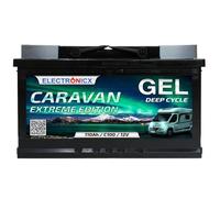 Electronicx Batterie GEL 12V 110Ah - Batterie auxiliaire pour camping-car, bateau, van, caravane - 315x175x190 mm - Technologie GEL, sans entretien, pôle positif à droite