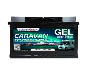 Electronicx Batterie GEL 12V 110Ah - Batterie auxiliaire pour camping-car, bateau, van, caravane - 315x175x190 mm - Technologie GEL, sans entretien, pôle positif à droite