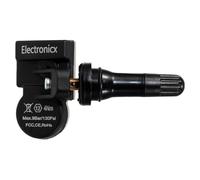 Electronicx Capteur TPMS compatible avec Ford Kuga 2020-2025 préprogrammé 433MHz TPMS capteur de pression des pneus valve métallique noire capteur unique pour jantes en alliage jantes en acier
