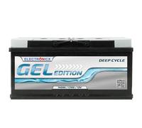 Electronicx GEL 12V 140Ah Batterie à décharge lente - 140 ah Batterie de service sans entretien pour applications solaires, photovoltaïques-bateaux et voiliers-gel, borne positive à droite