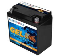 Electronicx, GEL, batterie moto YB16CL-B 12V 21Ah 280A - batterie de démarrage scellée sans entretien - 175× 100×174mm - haute performance pour moto, quad, ATV, jet-ski, tondeuse autoportée