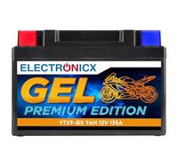 Electronicx, GEL, Batterie moto YTX9-BS 12V 9Ah 135A - Technologie gel, sans entretien, compacte 150×87×105 mm, batterie de démarrage pour moto, scooter, ATV, motoneige, batterie haute performance
