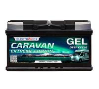 Electronicx GEL Caravan Extreme Batterie de Service 12V 120Ah / 120 Ah 12 Volts - Batterie à décharge lente, sans entretien & scellée - 353×175×190 mm - Camping-car Caravane Solaire Loisirs Camping