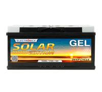 Electronicx Gel Solar Edition 12V 140Ah Batterie à décharge Lente - Batterie de Service 140 Ah - sans Entretien, étanche - pour Camping-Car, Installation en site isolé, Solaire