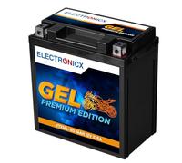 Electronicx GEL YTX16L-BS Batterie Moto 12V 16Ah - sans entretien, scellée, batterie de démarrage haute performance 235A CCA - quad, moto, jet-ski, tondeuse autoportée, powersport, 151x86x160 mm