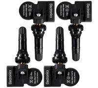 Electronicx Lot de 4 capteurs RDKS compatibles avec Mitsubishi Triton 03.2014-12.2020 préprogrammés 433 MHz TPMS Capteur de pression des pneus Valve en caoutchouc Noir Lot de 4 pièces de rechange pour