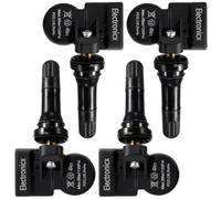 Electronicx Lot de 4 capteurs TPMS compatibles avec RAM 4500 2009 préprogrammés 433MHz TPMS capteur de pression des pneus valve en caoutchouc lot de 4 pour jantes en alliage et en acier