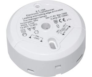 Électronique Transformateur 230/12V/35-105W Alimentation Lampe Dimmable Rond