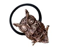 Electroplate Owl Skull Hairband for Women Halloween Punk Hair Rope Elastic Headband Adult Ponytail Holder Accessories Fashionable Hair Elastic