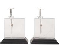 Electroscope à feuille -structure compacte haute sensibilité échelle précise Electromètre physique pour l'enseignement des expériences sur le SIDA