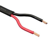 electrosmart Câble Electrique Double en Cuivre Rouge et Noir à 2 Conducteurs, Fils Électriques pour Voiture, Bateau, 2 x 2 mm, Paroi Fine, Toronné Plat 12 V, 24 V, 25 A (10 m)