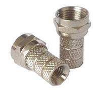 electrosmart Lot de 5 fiches F à visser avec diamètre interne de 4 mm pour câbles coaxiaux doubles de TV satellite CT63 / CT64 / WF65