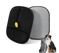 Electrostatic Pet Hair Removal Glove, Two-Way Removal Gloves Pet Hair, Reusable Cat Grooming Mitt, Multi-Pet Family Daily Cleaning Tool for Couch, Furniture, Carpet, Car Seat (1Pc Black)
