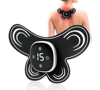 Électrostimulateur Anti Douleur TENS Sans Fil,EMS Électrique Masseur d'épaule Cervical,6 Modes et 15 Forces Mini Masseur,pour Cou,Dos,Jambe,Genou et Muscles,un Soulagement Ciblé de la Intérieur