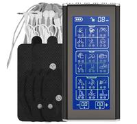 Electrostimulateur Musculaire 3 EN 1 TENS/EMS/Massage Rechargeable - Double Canal pour Soulagement Douleur, Renforcement Musculaire & Relaxation, 36 Programmes, 8 Électrodes