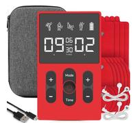 Électrostimulateur Musculaire 3en1, TENS/EMS/Massage, Electrostimulateur Musculaire de Canaux Double pour le soulagement de la douleur, 12programmes de Massage + 36 Intensités + 16 électrodes