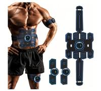 Electrostimulateur Musculaire, Ceinture Abdominale Electrostimulation, 8 Modes et 19 Intensités,Rechargeable par USB, Ceinture Musculation Electrostimulation pour Abdos/Bras/Jambes/Fesses