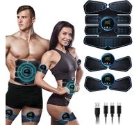 Electrostimulateur Musculaire,EMS Abdominale Electrostimulation,Abdominaux Electrostimulateur Musculaire 8 Modes 19 Niveaux,Appareil Electrostimulation Musculaire Femme Homme pour Abdomen/Bras/Jambes