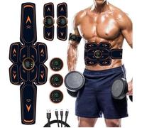 Electrostimulateur Musculaire Homme Femme,iFanze Ceinture Abdominale Electrostimulation EMS Stimulateur Musculaire pour Abdomen/Bras