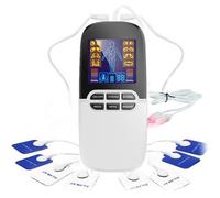 Électrostimulateur musculaire Tens anti-douleur Leytn® avec 8 électrodes réutilisables