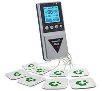 TESMED Max 830: Electrostimulateur Musculaire Professionnel Tens/EMS/Massage avec Stimulation Séquentielle, 4 Canaux, 115 Programmes Dont 20 Personnalisables, Rechargeable, Inclus 20 Électrodes