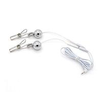 Electrostimulation 2 * Pinces À Tétons Ensemble De Bondage Extrême, Pinces À Clitoris/Mamelons Estim Sex/Electro Shock, Stimulateur D'Esclave De Torture Fétiche Bdsm Sm Sex Toys Pour Femmes Homme