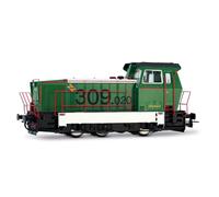 Electrotren HE2027S ADIF, Locomotive Diesel série 309, Vert/Blanc, ép. VI, avec décodeur sonore DCC Locomotive Diesel