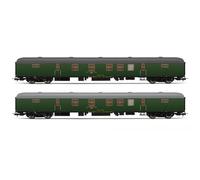 Electrotren HE4013 Renfe, Coffret de 2 unités Dgdc-3000 Fourgon Postal, Livrée Vert Olive, Période Iv ÉcHElle 1:87 Voie Ho Hornby Hobbies Autocars à Matériel Roulant pour Passagers, Divers