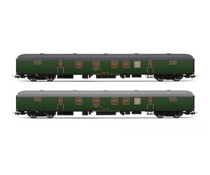 Electrotren HE4013 Renfe, Coffret de 2 unités Dgdc-3000 Fourgon Postal, Livrée Vert Olive, Période Iv ÉcHElle 1:87 Voie Ho Hornby Hobbies Autocars à Matériel Roulant pour Passagers, Divers