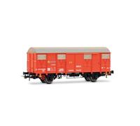 Electrotren HE6096 RENFE, wagon 2 essieux J2, train de sauvetage, livrée orange, wagons ferroviaires ep. IV
