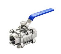 électrovanne 1/2" 3/4" 1" 1-1/4" 1-1/2" 2" Robinet à tournant sphérique à filetage en acier inoxydable(2")