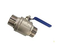 électrovanne 1/2" 3/4" 1" 1-1/4" 1-1/2" 2" Robinet à tournant sphérique à filetage mâle en acier inoxydable(1/2")