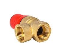 Électrovanne, 1/2" BSP Vanne de décharge sécurité en laiton femelle soupape vidange for chauffe-eau solaire(5bar)