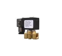 Électrovanne 1/4" 2/2 voies à action directe en laiton, normalement fermée, 110 V, 220 V, 24 V, 12 V, démarrage à pression nulle(AC220V,Orifice2mm 15bar)